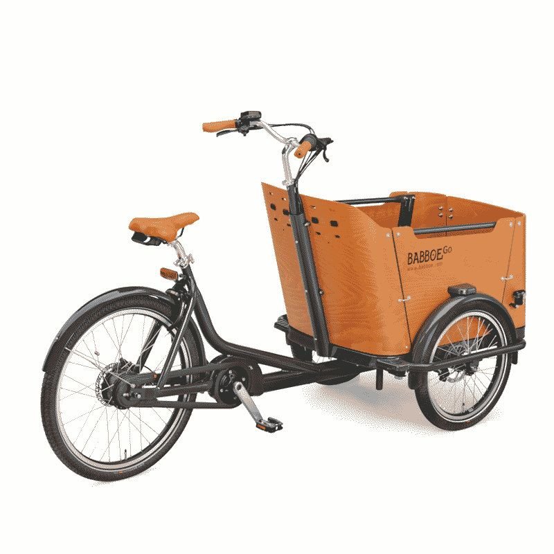 Vélo électrique ville Cargo Babboe Go Mount location à la journée